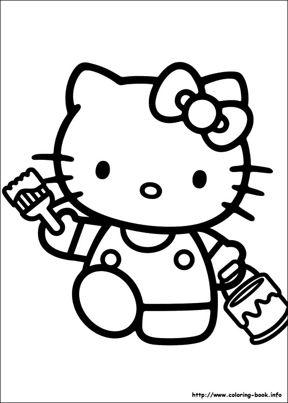 Hello Kitty coloring picture